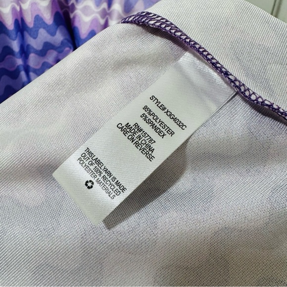 NWT Jolie & Joy Purple Zigzag Slip Dress Size 2X - Picture 4 of 5